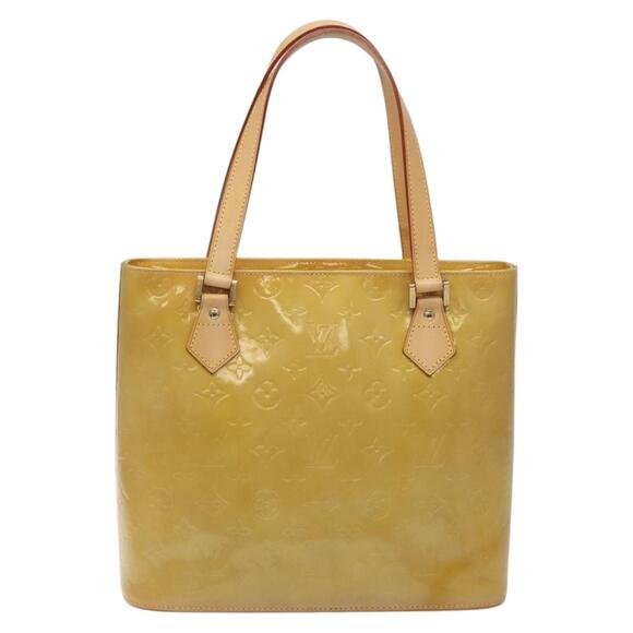 LOUIS VUITTON Monogram Vernis Houston Hand Bag Beige M91004 - Picture 3 of 13